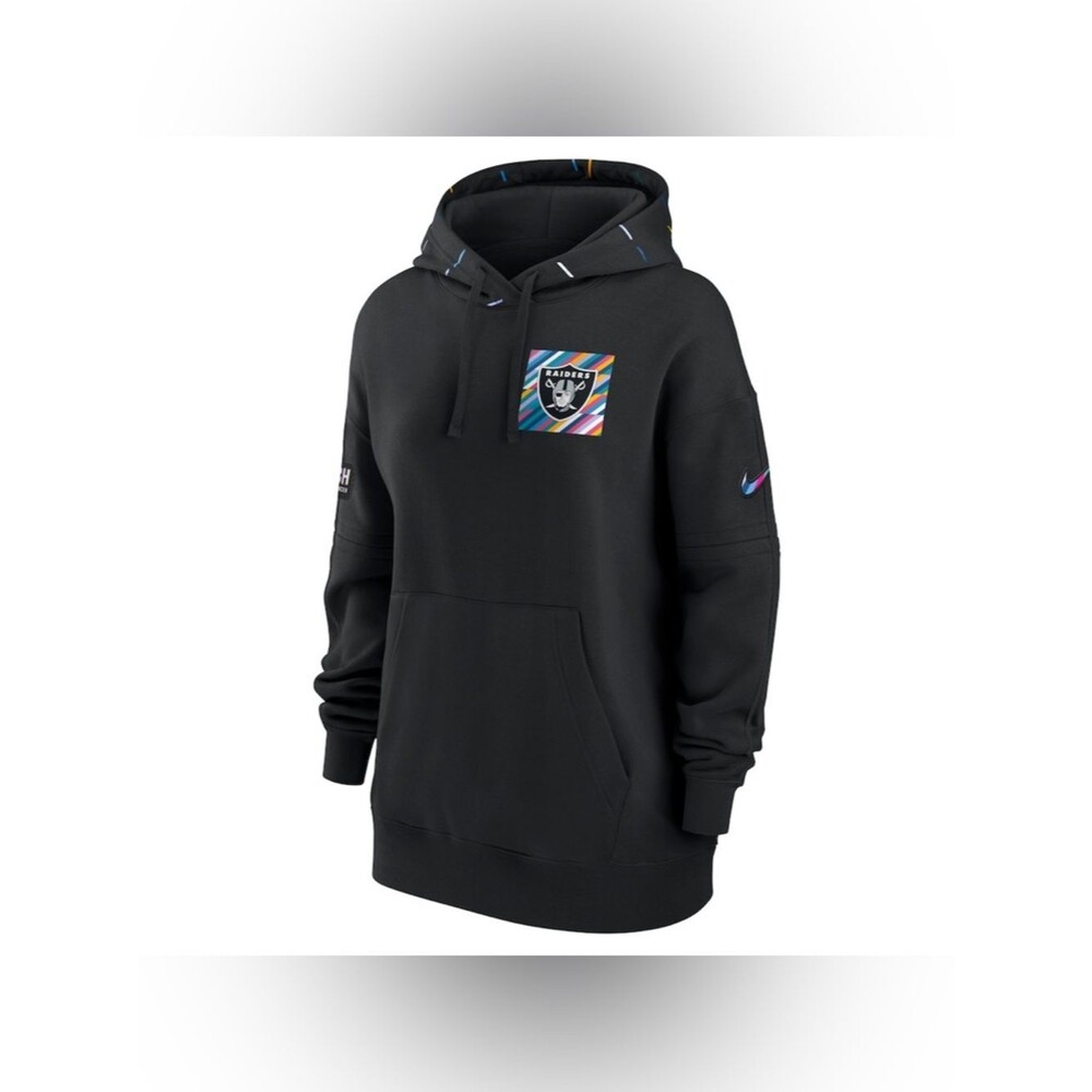 Nike Women's Las Vegas Raiders 2023 NFL Crucial Catch Club Pullover Hoodie  XXL
